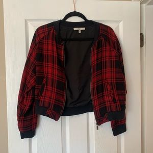Dex | Plaid bomber jacket